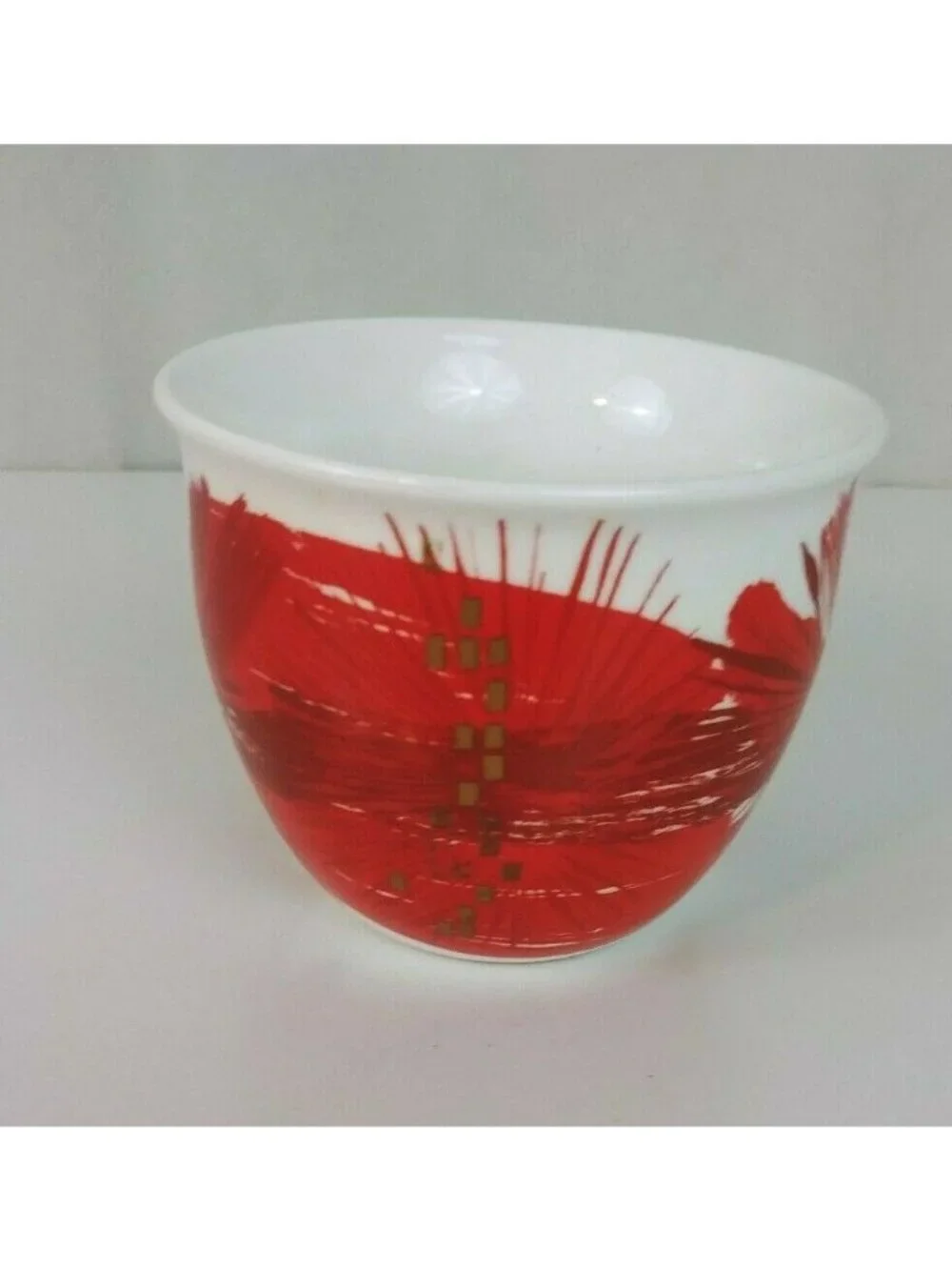 Starbucks 2014 14 oz Red Starburst Insulated Coffee/Tea Mug